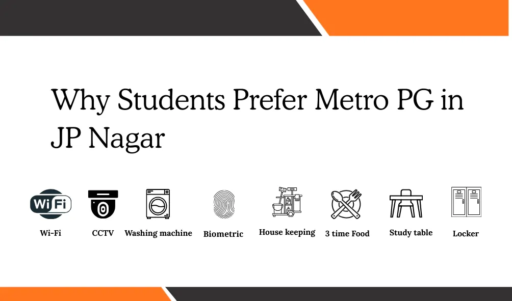 Metro PG in JP Nagar